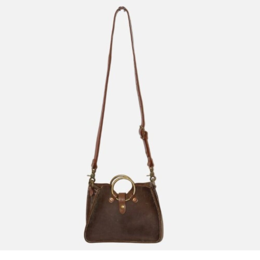 Rivet Leatherworks Handmade Custom Purse Emily Bag W/ Solid Brass Crossbody